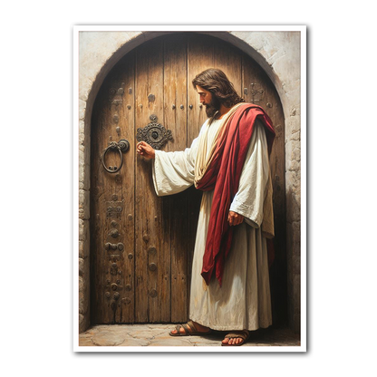 Jesus at the Door HD Metal Wall Art