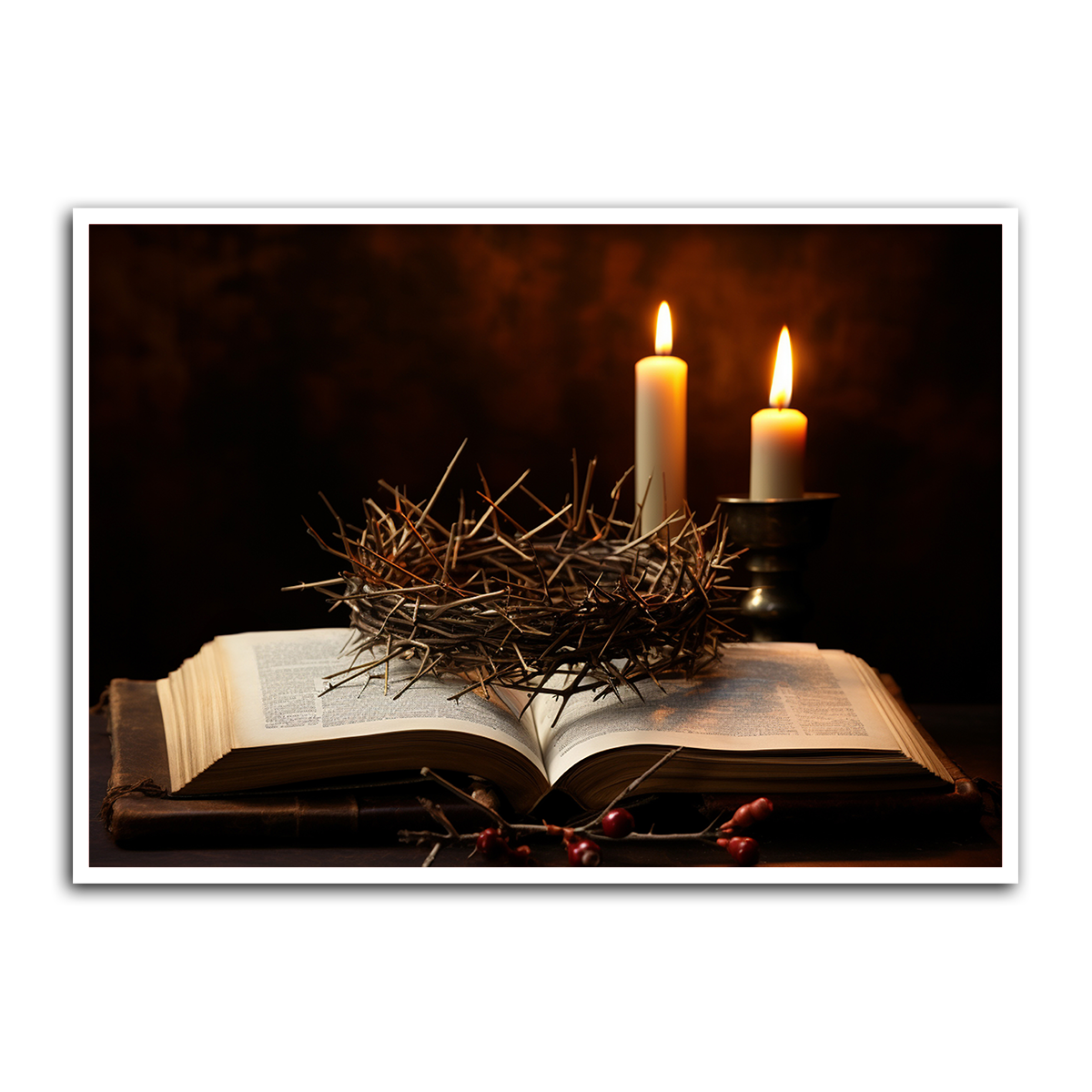 The Passion & the Word – Crown of Thorns HD Metal Wall Art