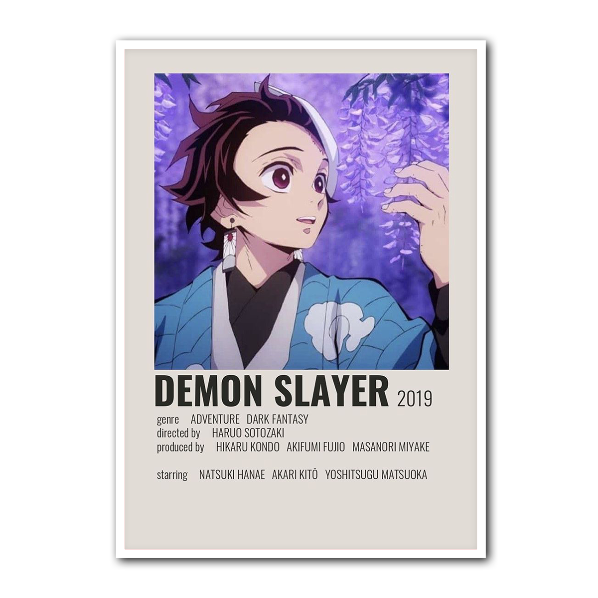 Demon Slayer Tanjiro Metal Wall Art