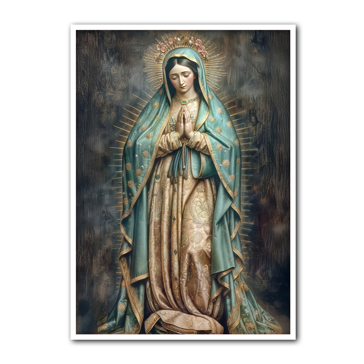 The Blessed Mother – Our Lady of Guadalupe Christian Metal Wall Art