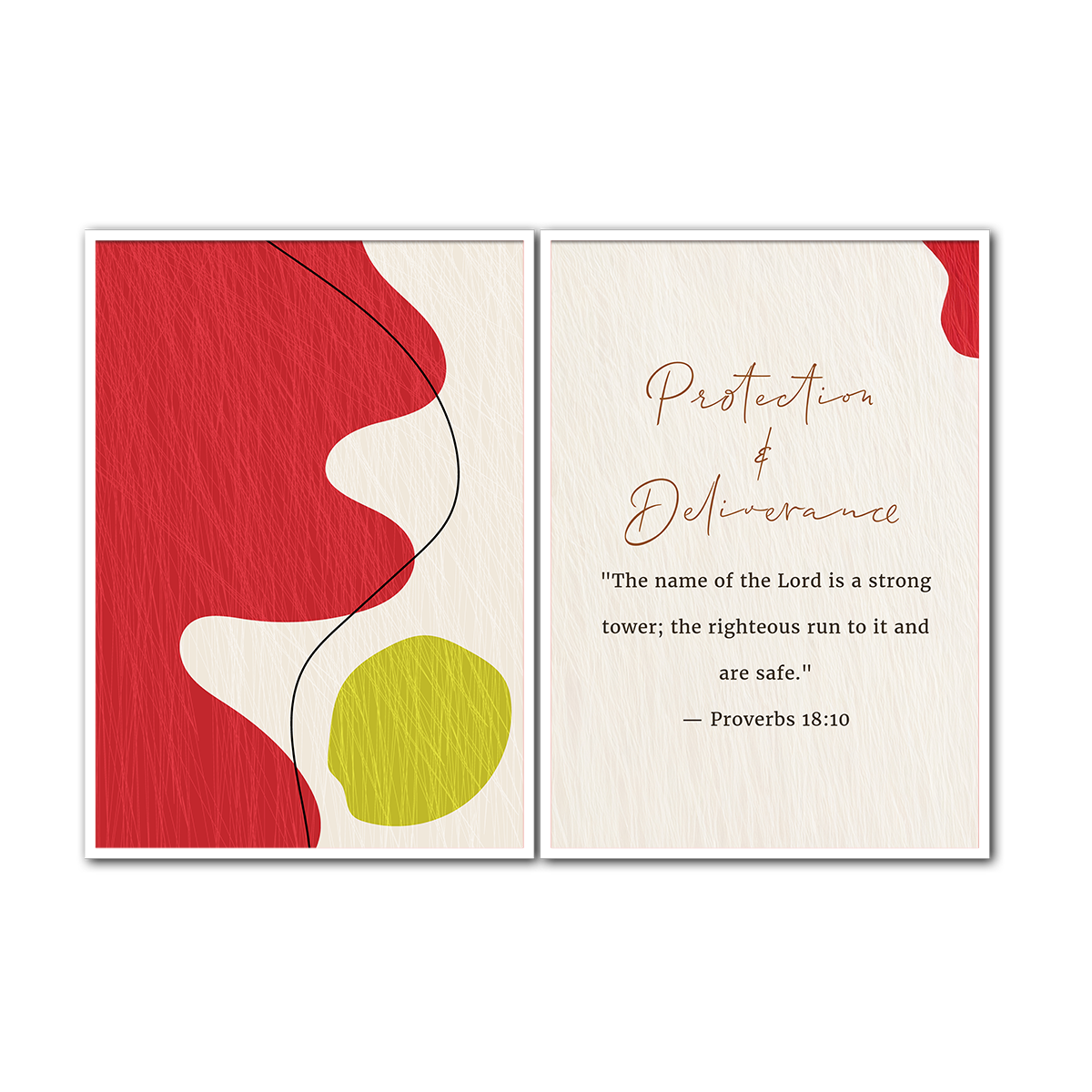 Faith & Safety in His Name  Christian Quote - 2 Panel Metal Wall Art