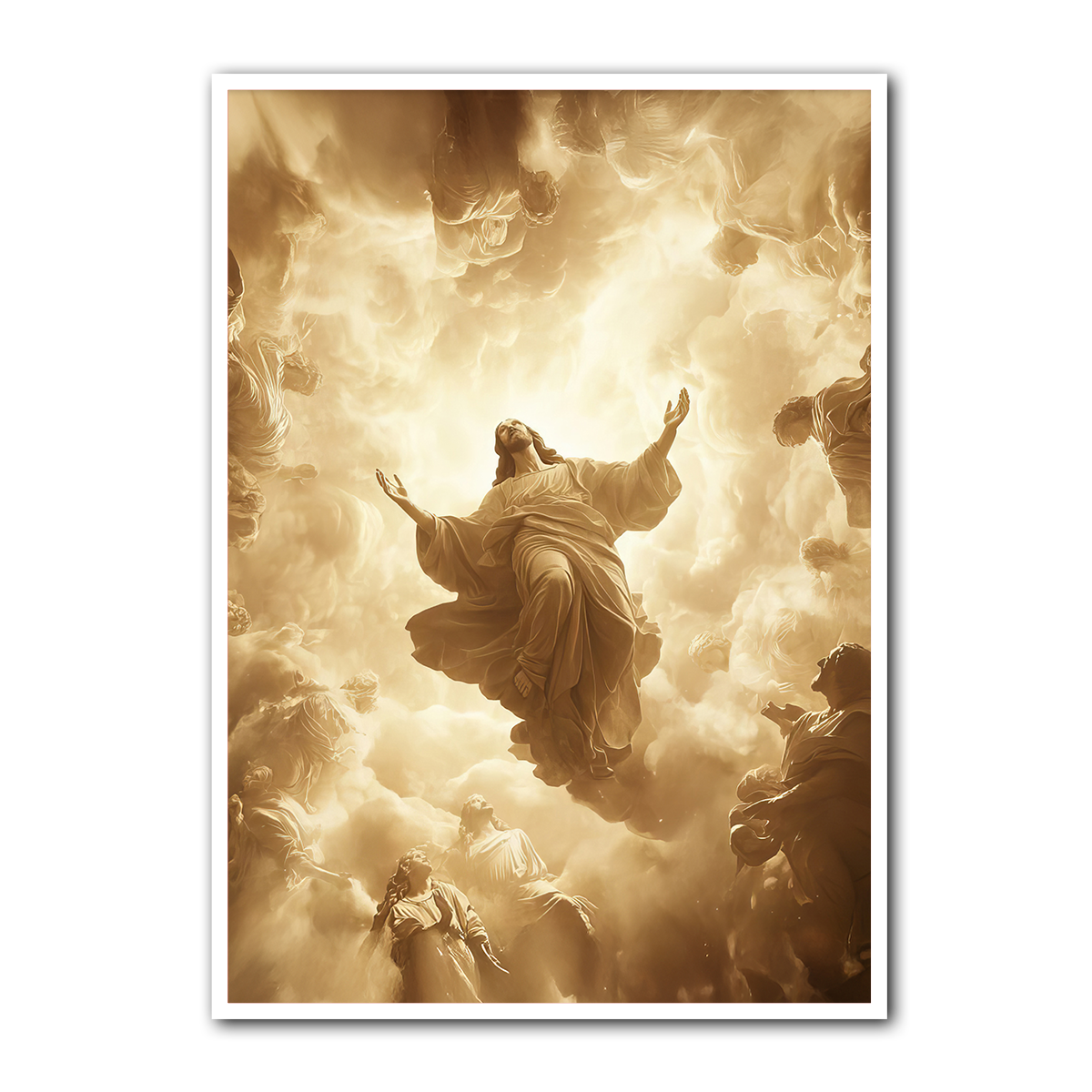 Glory of Heaven – Jesus Ascension Metal  Wall Art