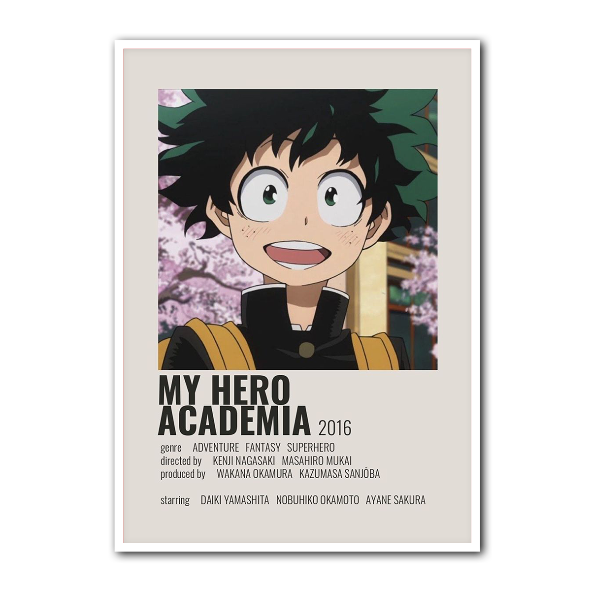 My Hero Academia Metal Wall Art