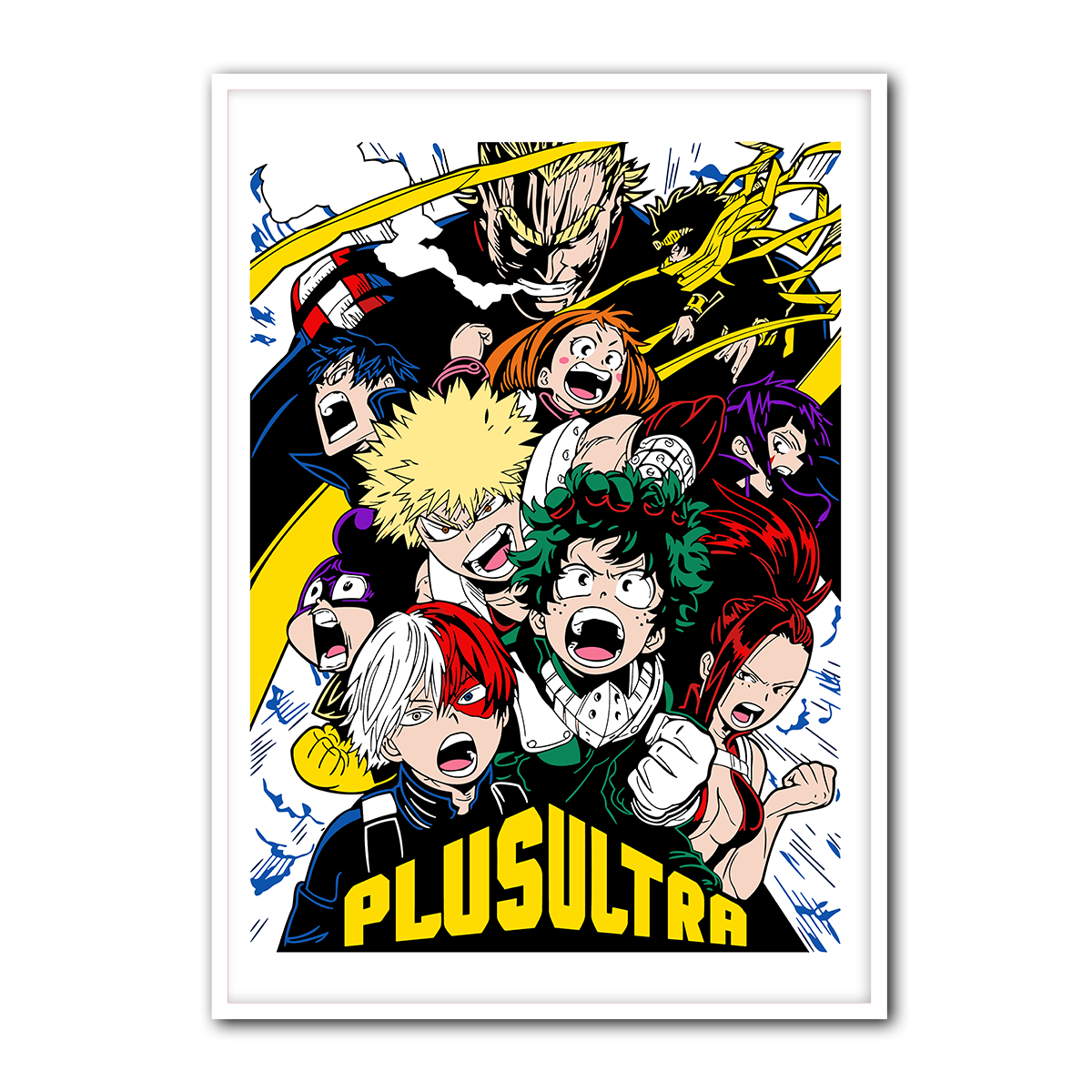 Plus Ultra Hero Squad Metal Wall Print