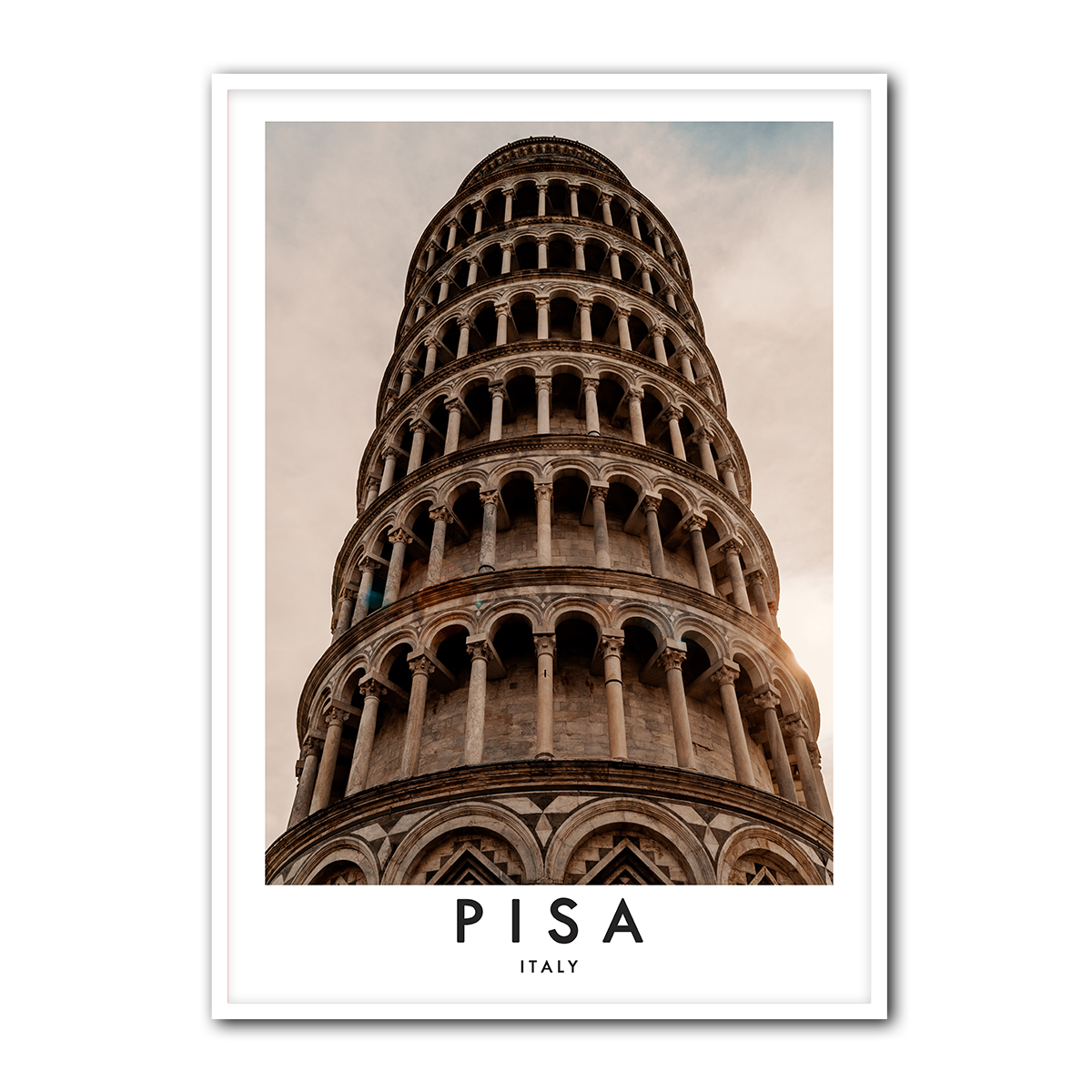 Pisa Italy Metal  Wall  Art Print