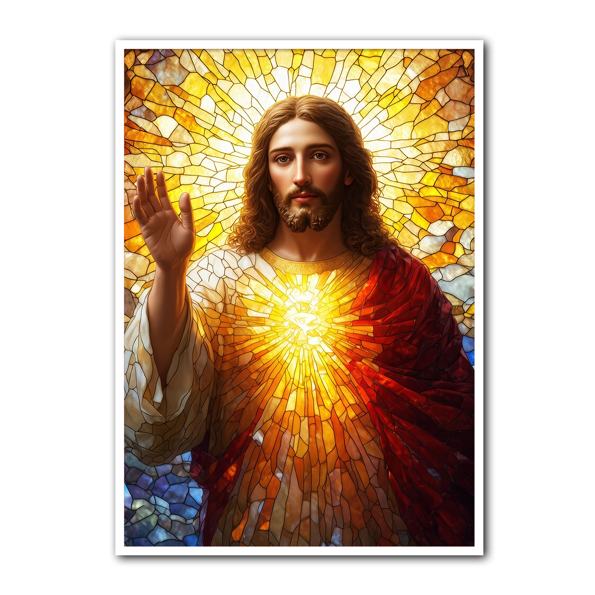 Light of the World – Jesus  Metal Wall Art