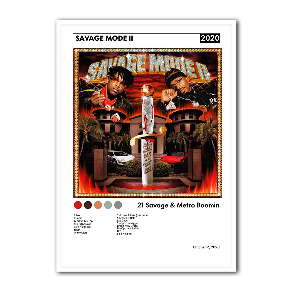 Savage Mode 2 Metal Wall Art