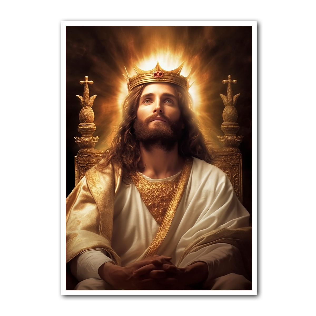 King of Kings – Jesus HD Metal Christian Wall Art