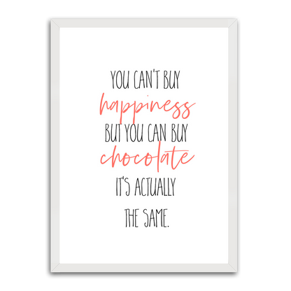 You Cant Buy Happiness HD Metal Wall Art