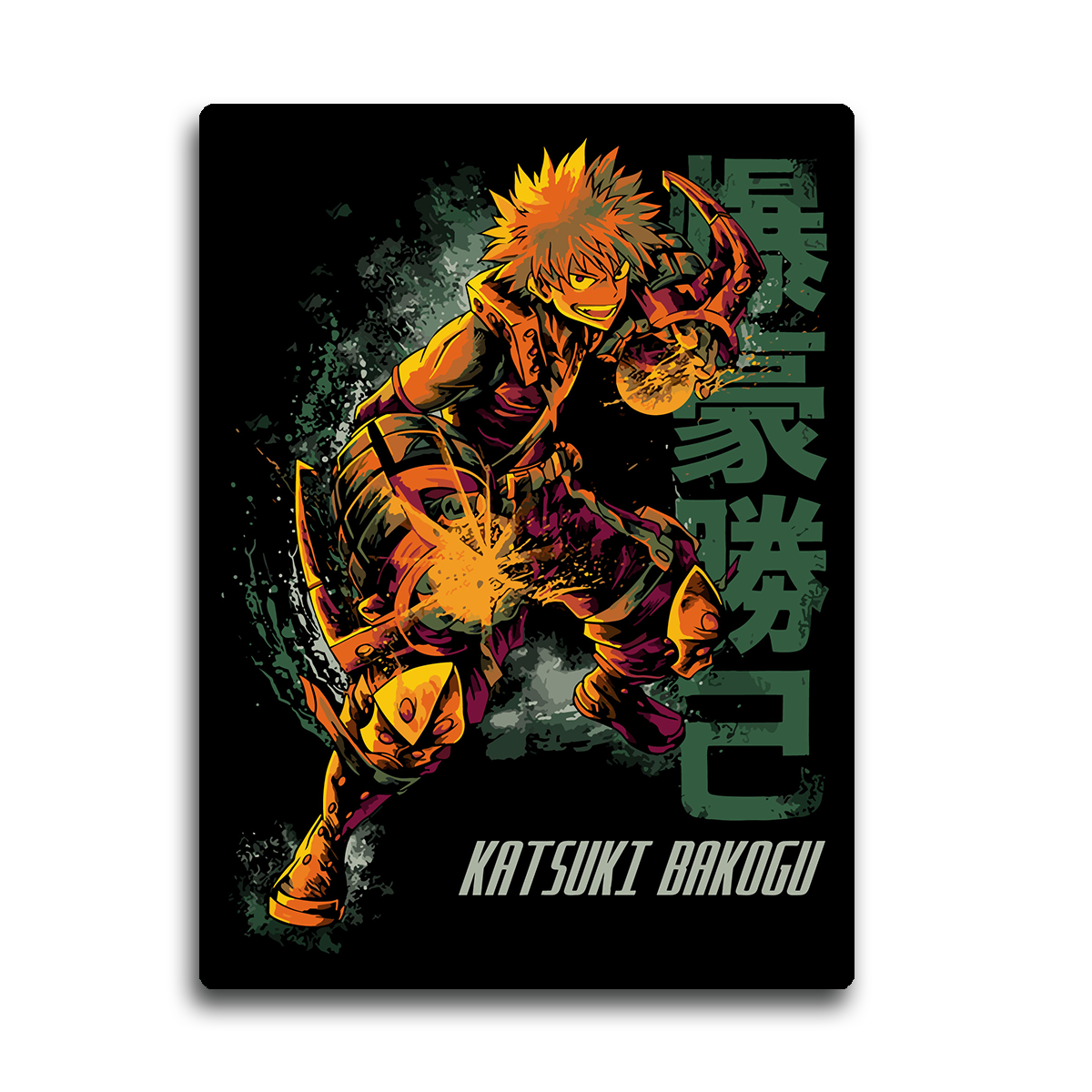 Katsuki Bakugo : HD Metal Wall Art