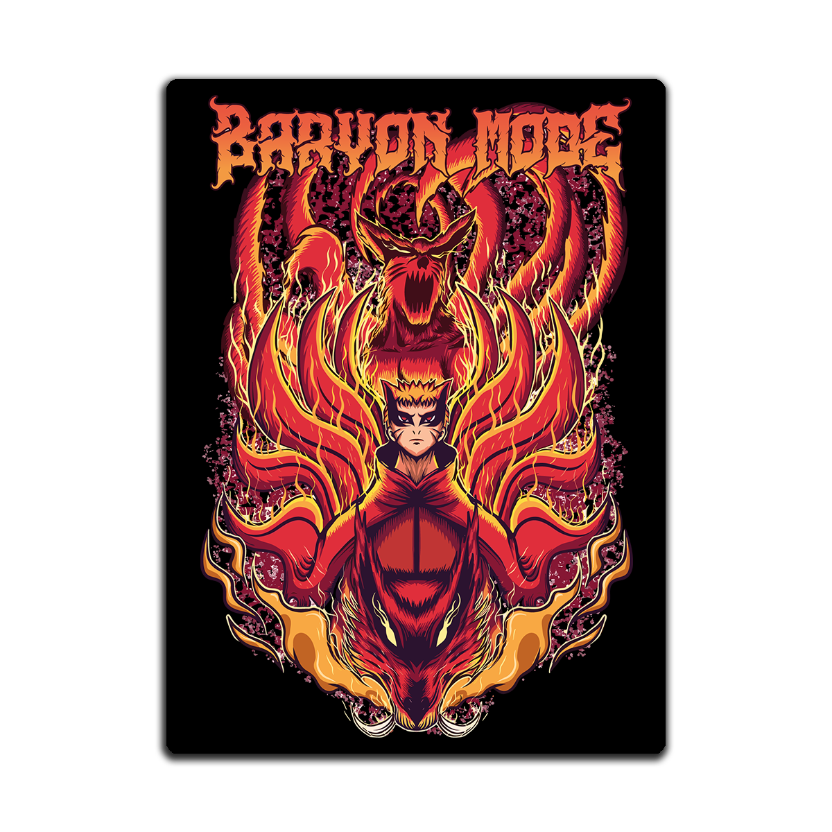 Fighting for Peace: Naruto Uzumaki – HD Metal Wall Art