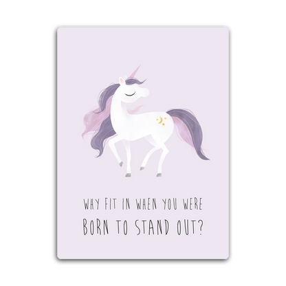 Born to Stand Out HD Metal Wall Art