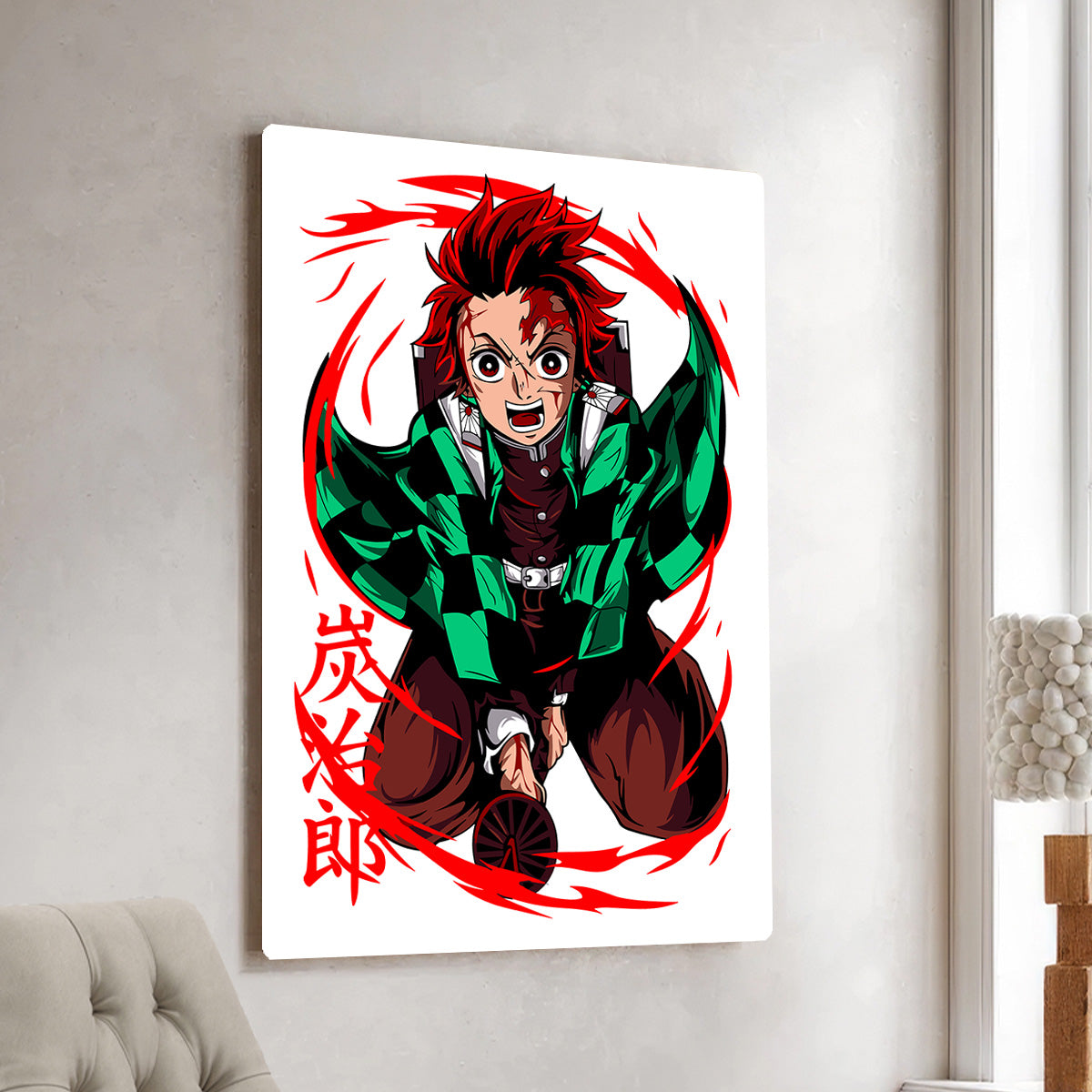 Tanjiro Demon Slayer  Metal Wall Art