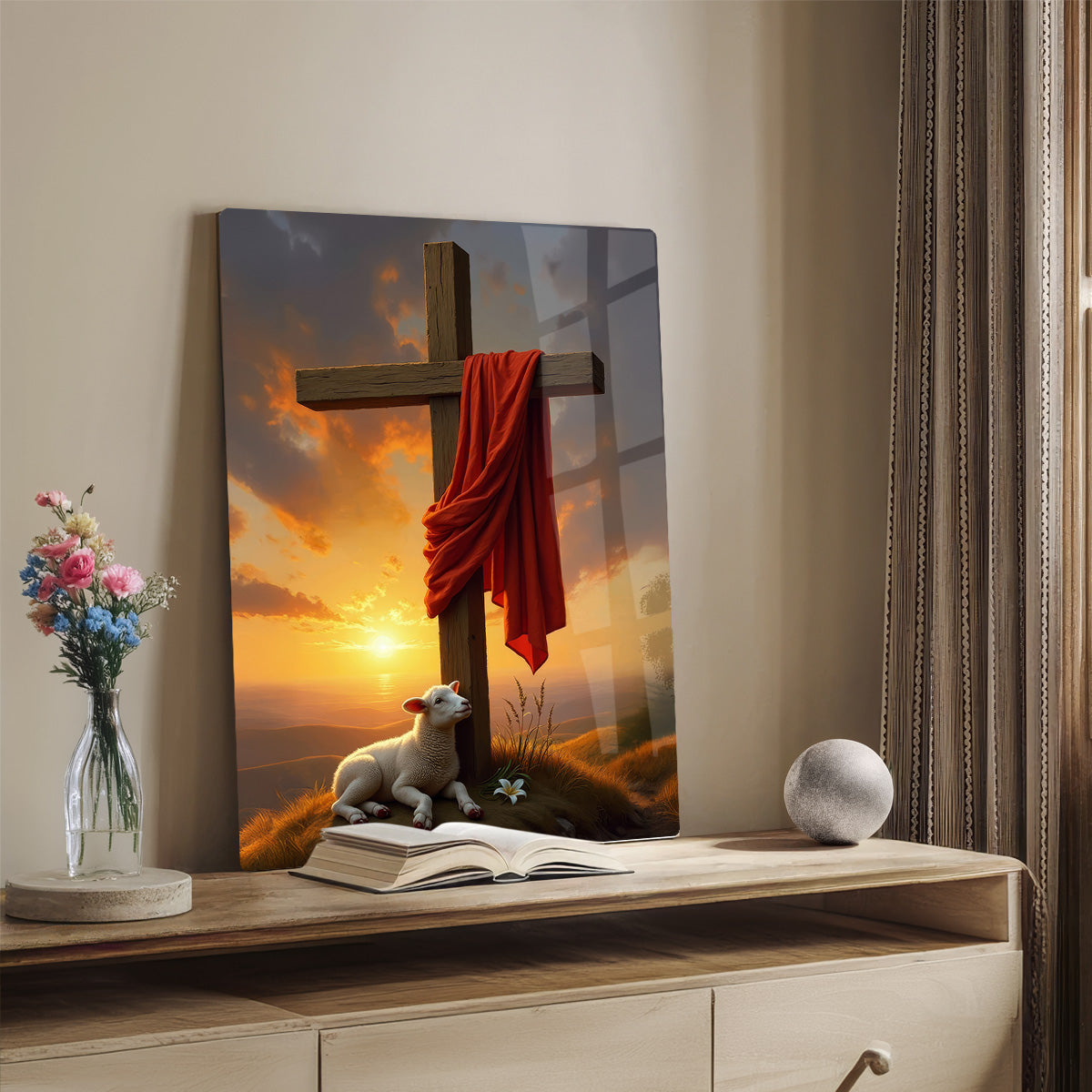“Symbol of Sacrifice” – Inspirational Christian Metal Wall Art
