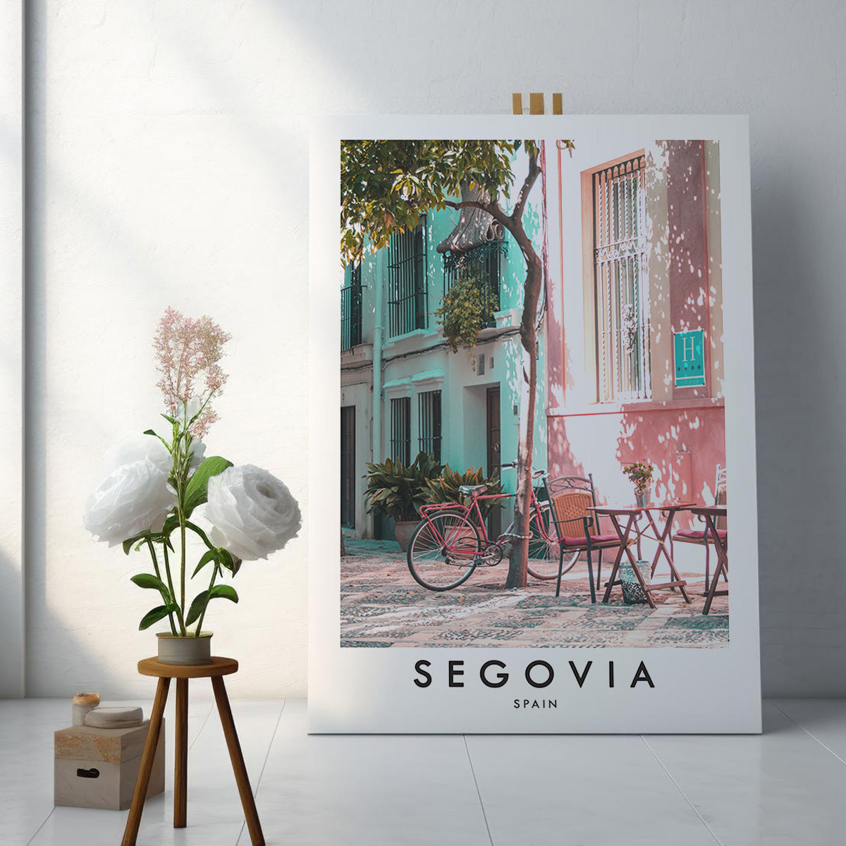 Segovia Spain Metal Wall Art Print