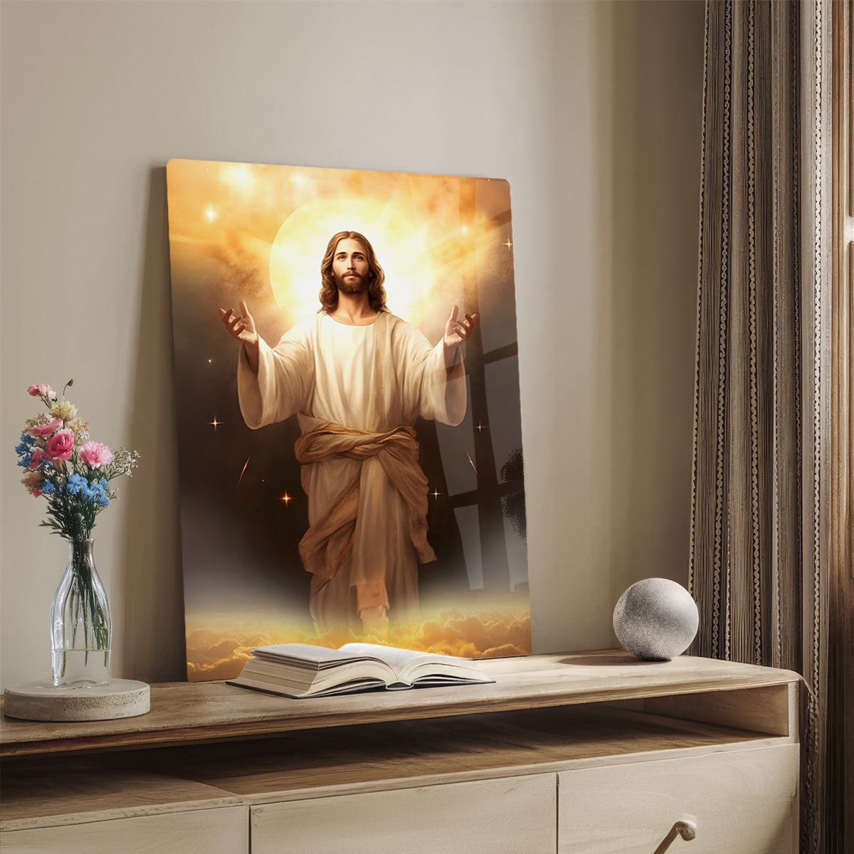 Heaven’s Glory – Inspirational Jesus HD Metal Wall Art