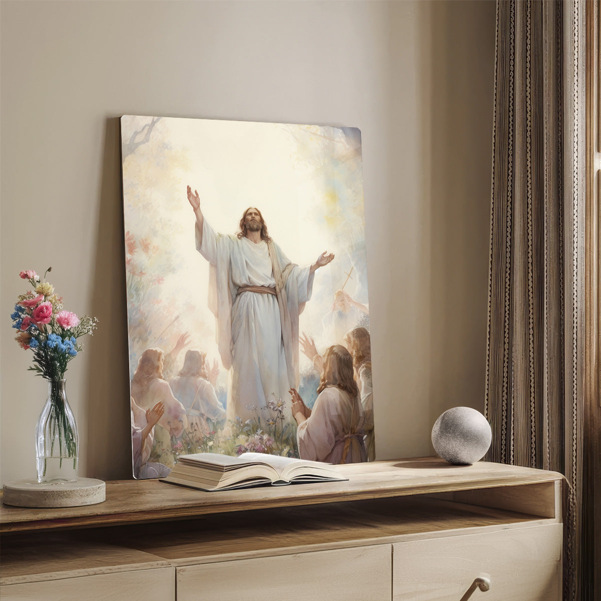 The Ascension of Christ – Heavenly Glory HD Metal Wall Art