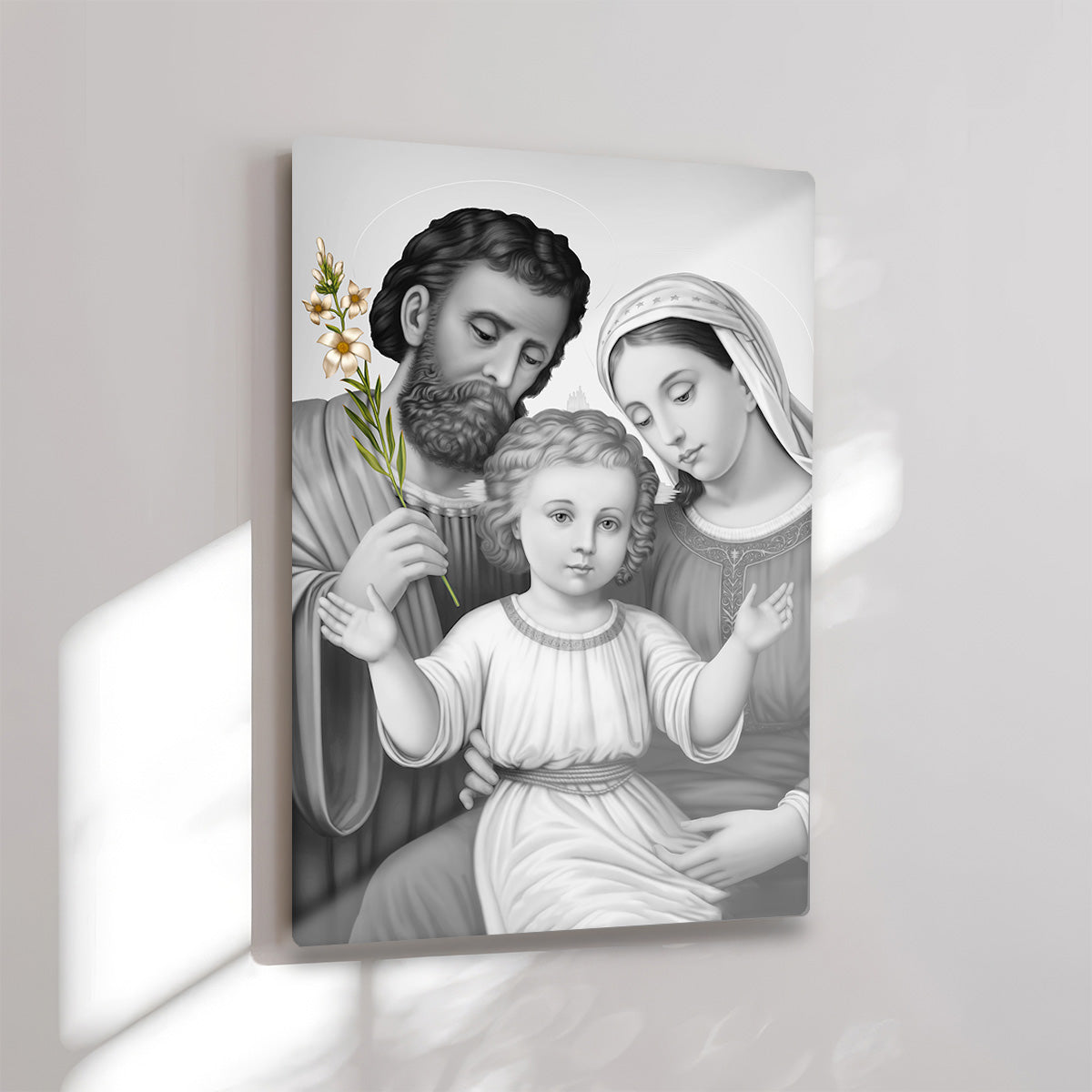 Jesus, Mary & Joseph – Holy Family Metal  Wall Art
