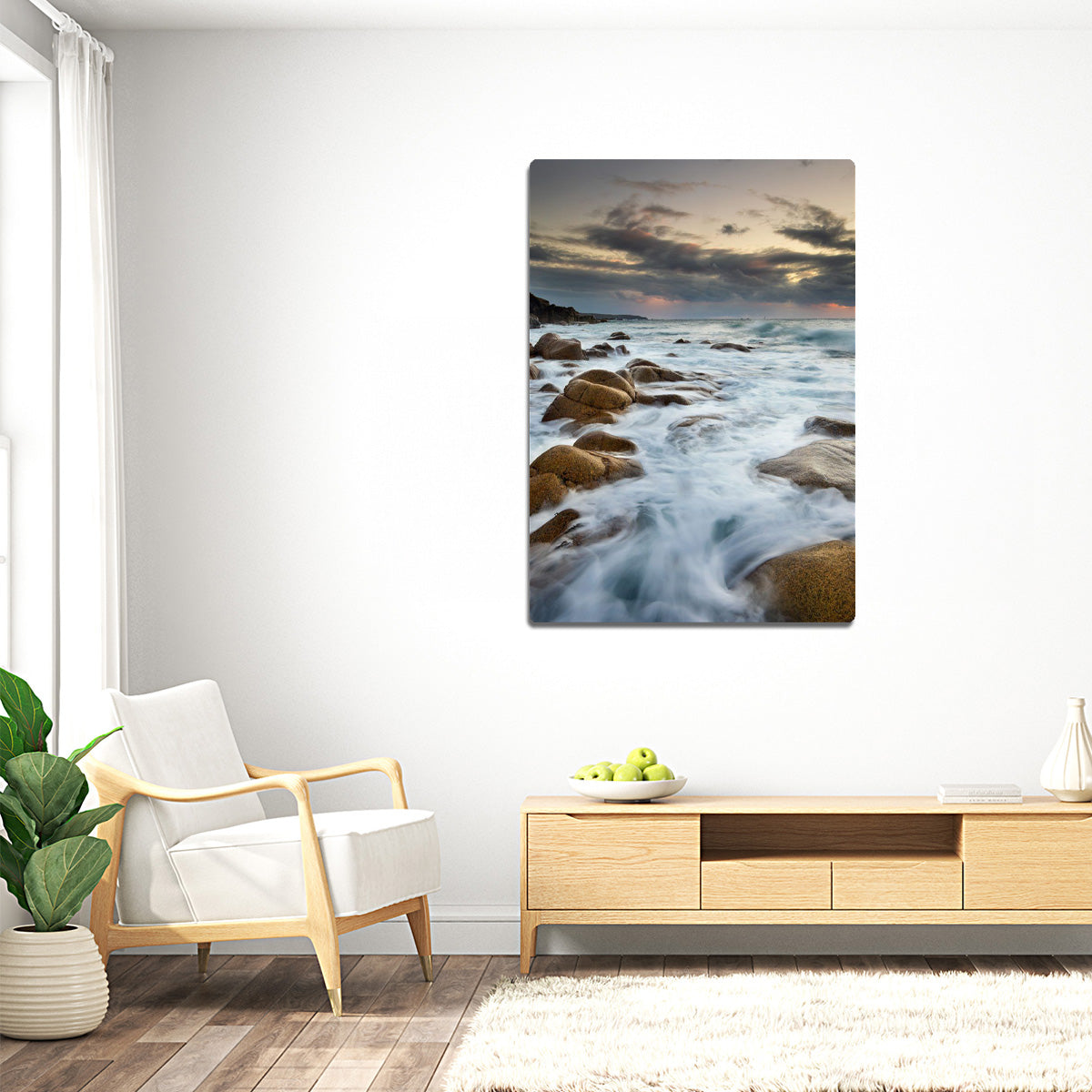 Tide Serenity Beach  Metal Wall Art