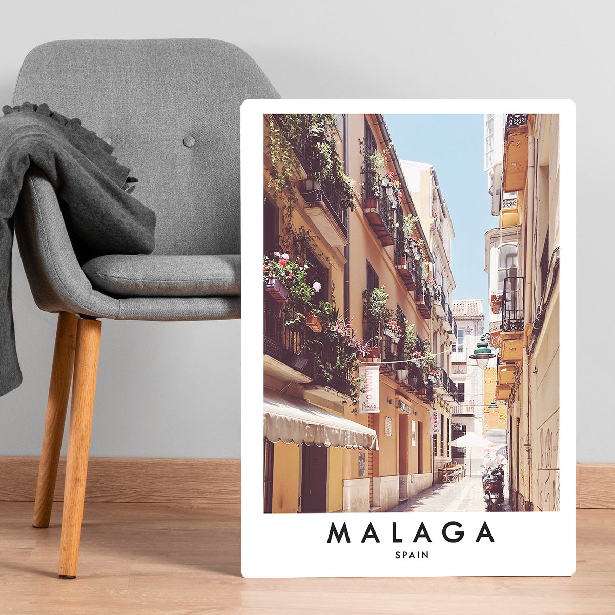 Málaga Spain  Metal Wall Art