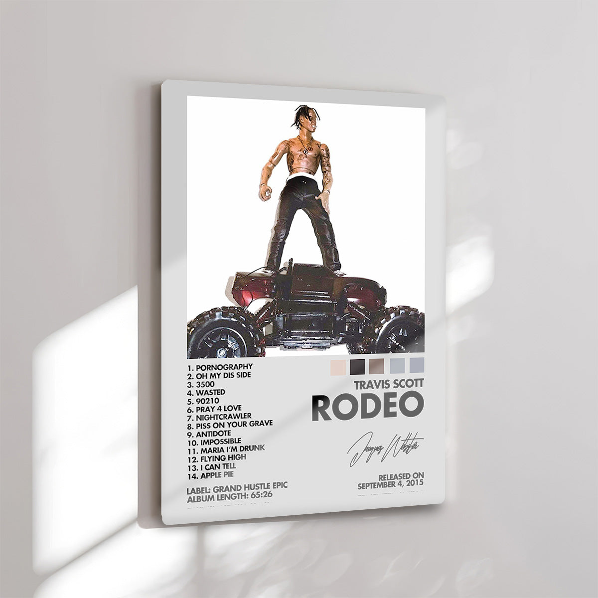 Travis Scott RODEO Cover Metal Wall Art