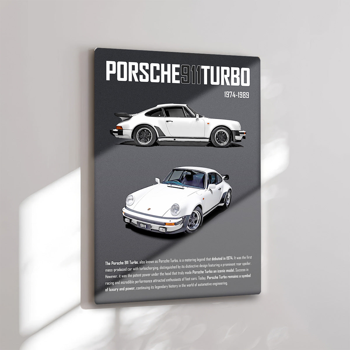 Porsche Turbo Legacy Metal Wall Art