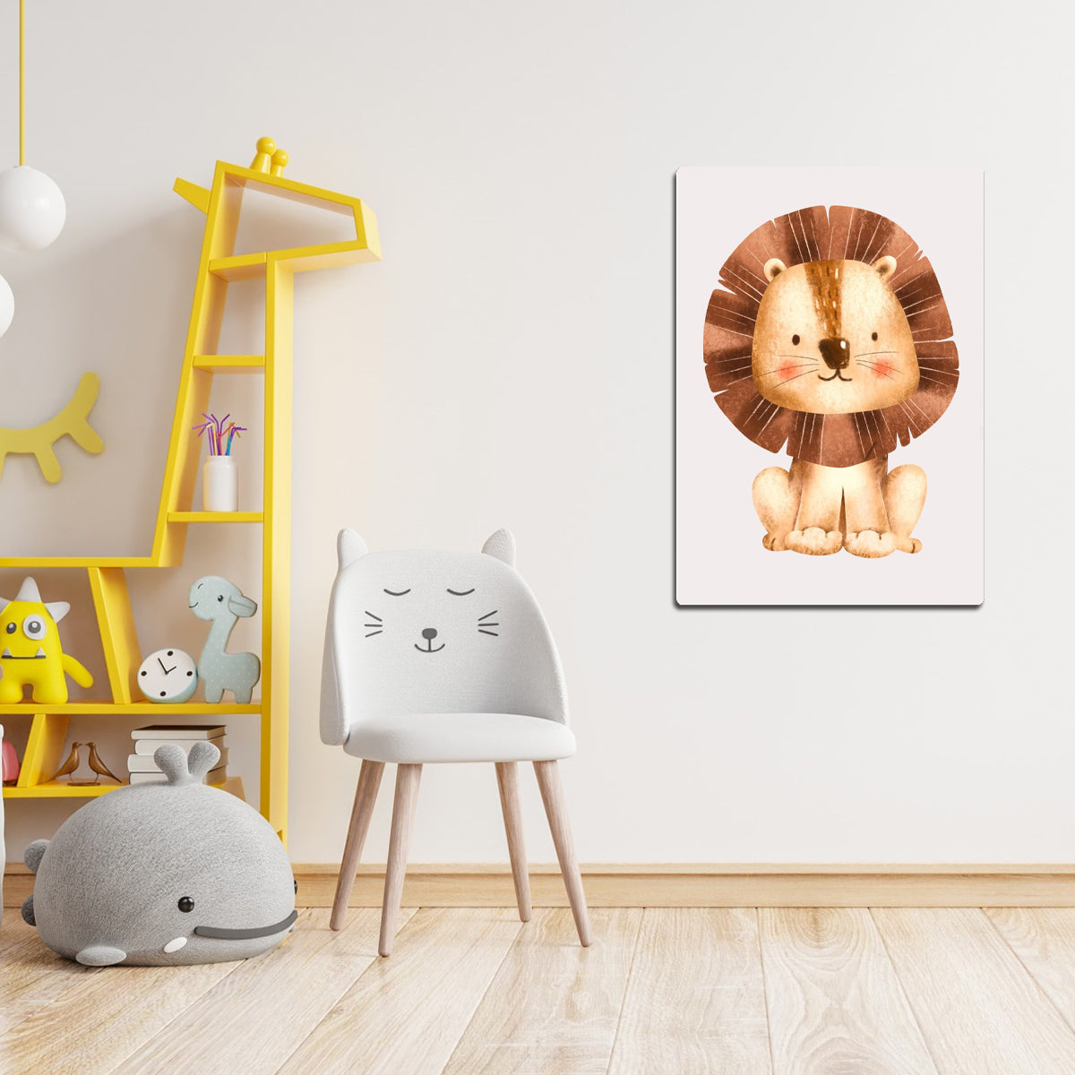 Brave Little Lion Kids Wall Art – HD Metal Print