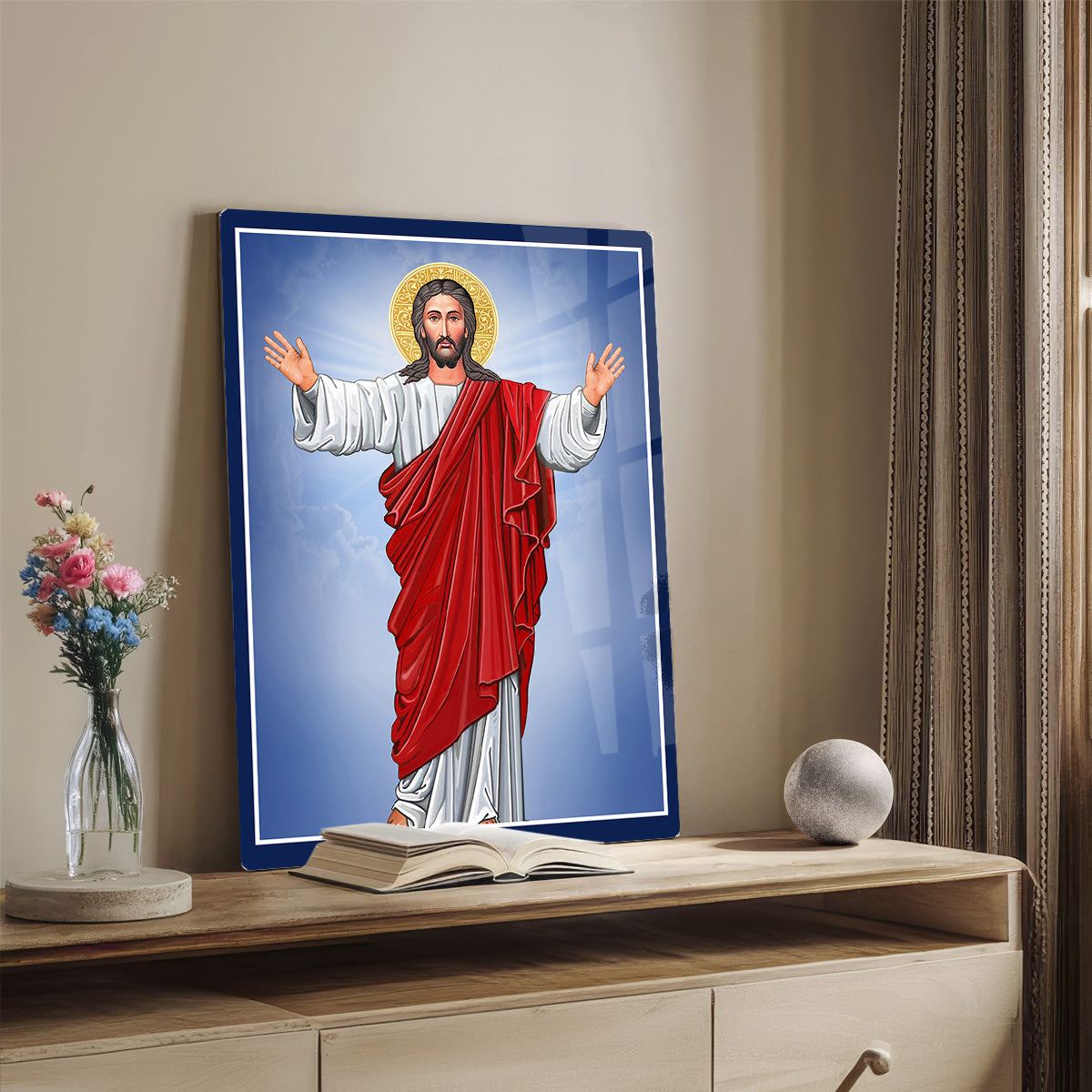 Christ the Redeemer – Modern Christian Metal Wall Art