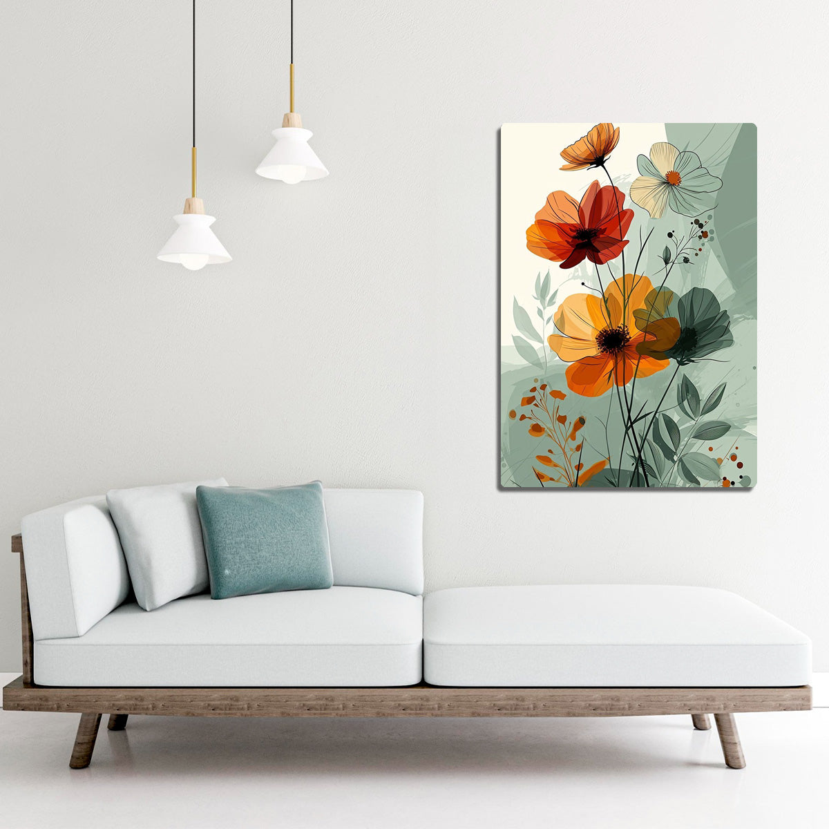 Blooming Harmony Botanical Metal Wall Art