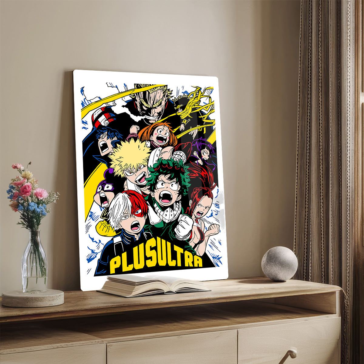 Plus Ultra Hero Squad Metal Wall Print