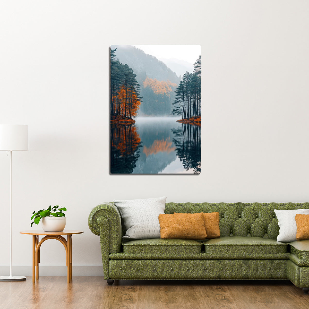 “Echoes of Serenity” – Modern Landscape Metal Wall Art