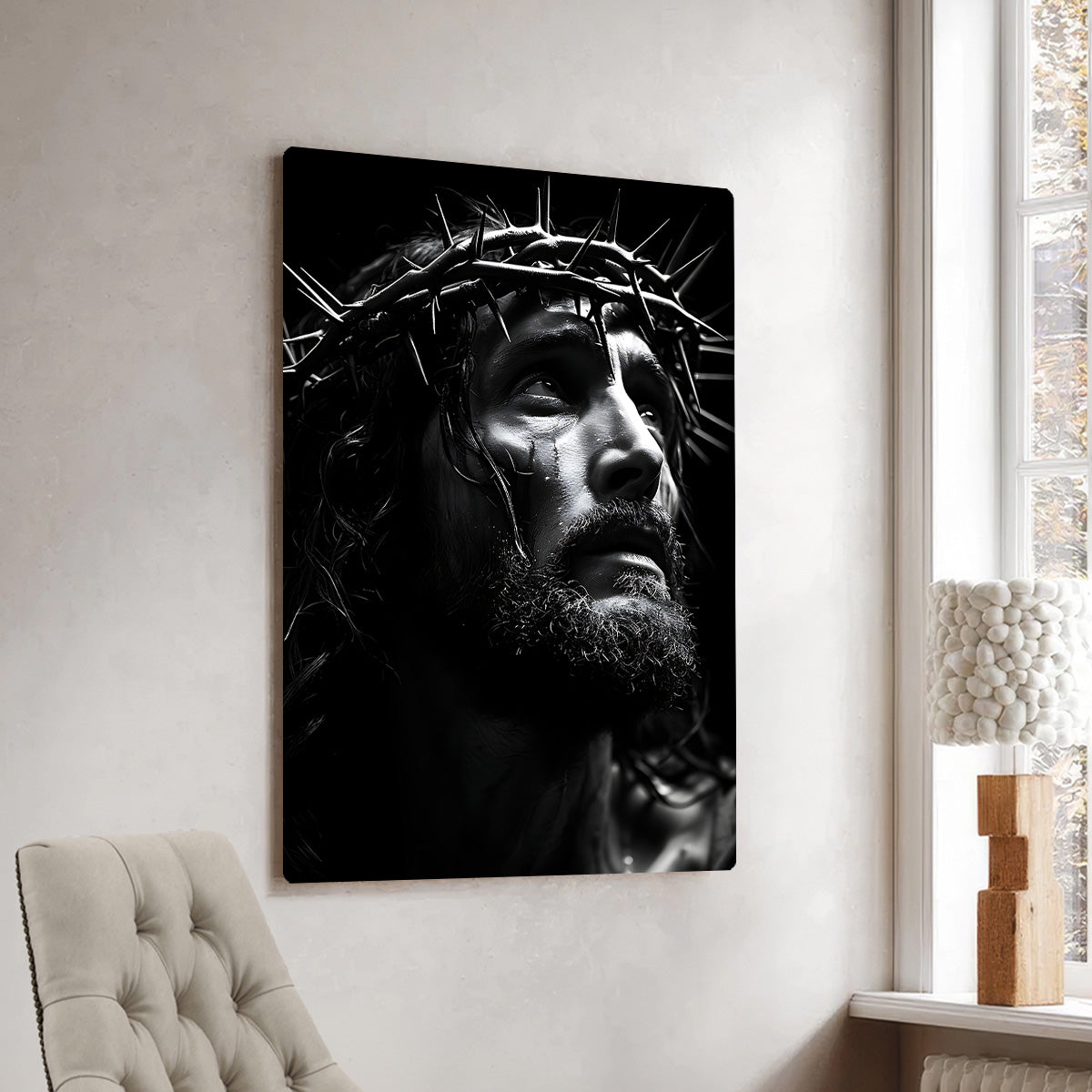 Crown of Thorns – The Suffering Savior HD Metal Wall Art