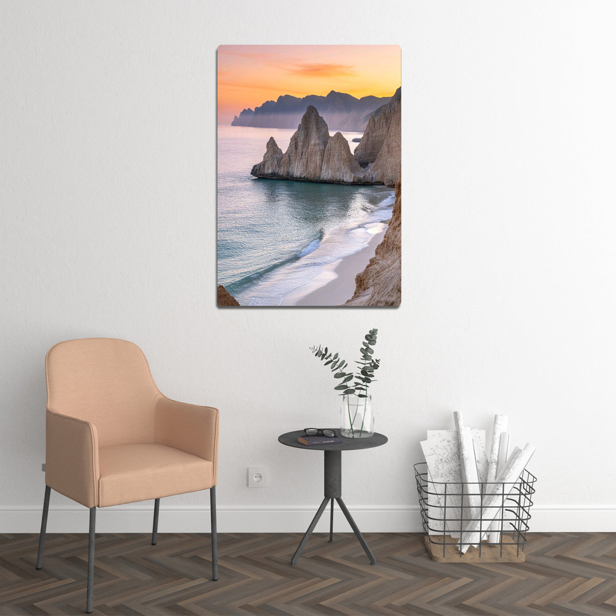 Tranquil Shores Beach Metal Wall Art
