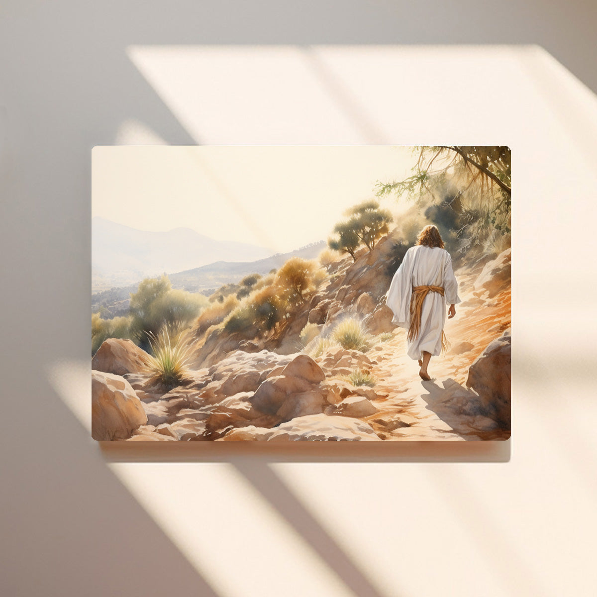 Walk of Faith – Jesus HD Metal Christian Wall Art
