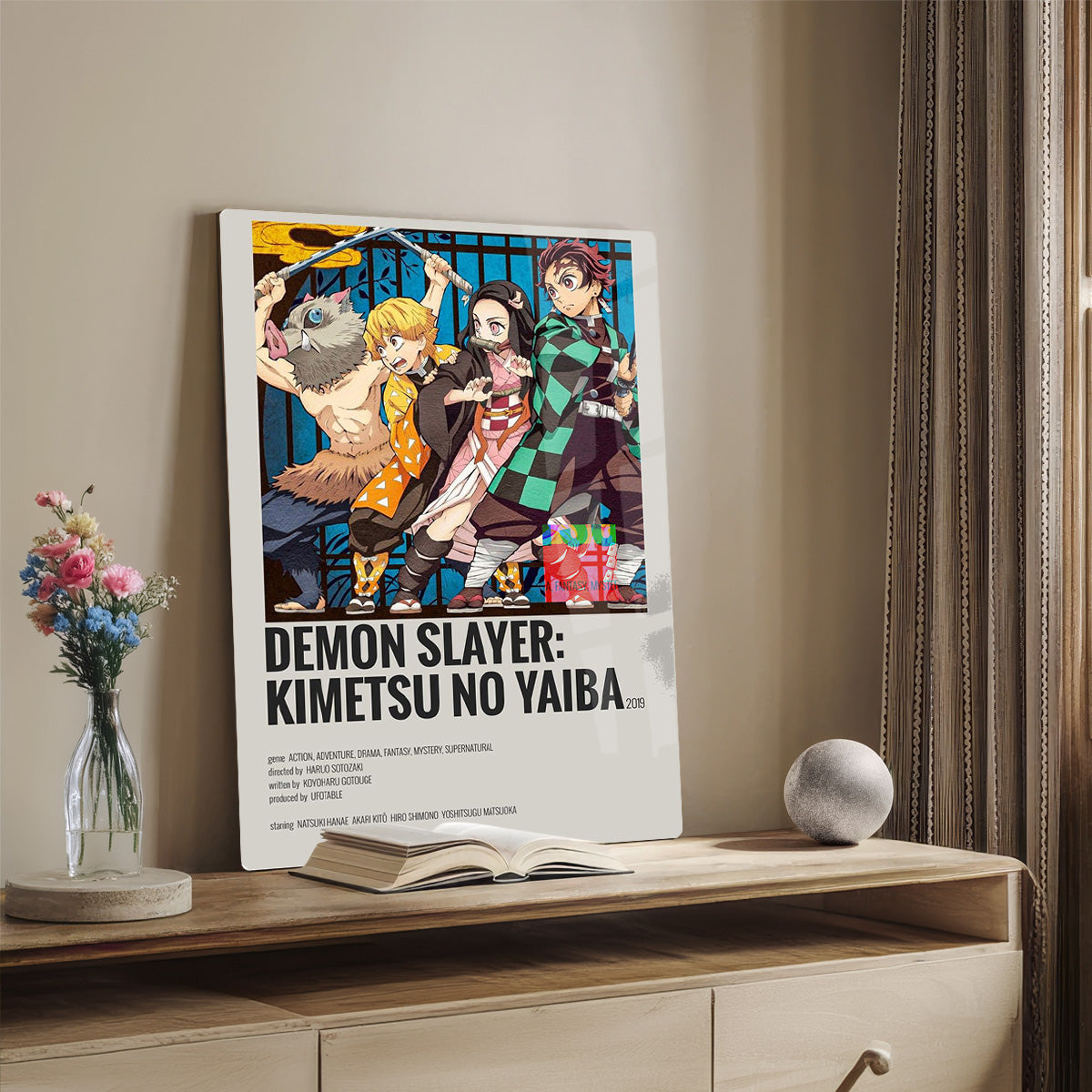 Kimetsu No Yaiba Metal  Wall Art