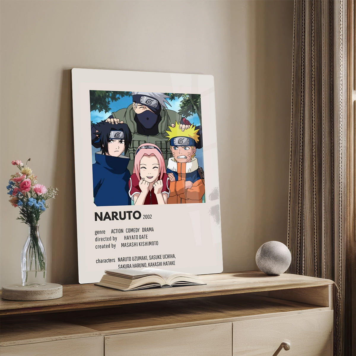 Naruto Uzumaki & Friends Metal Wall Art
