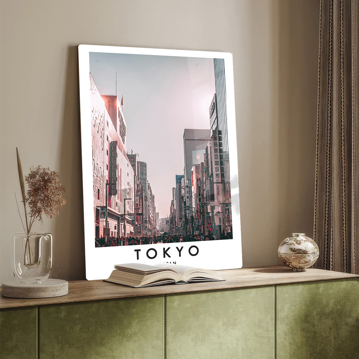 Modern Tokyo Cityscape  Metal Wall Art