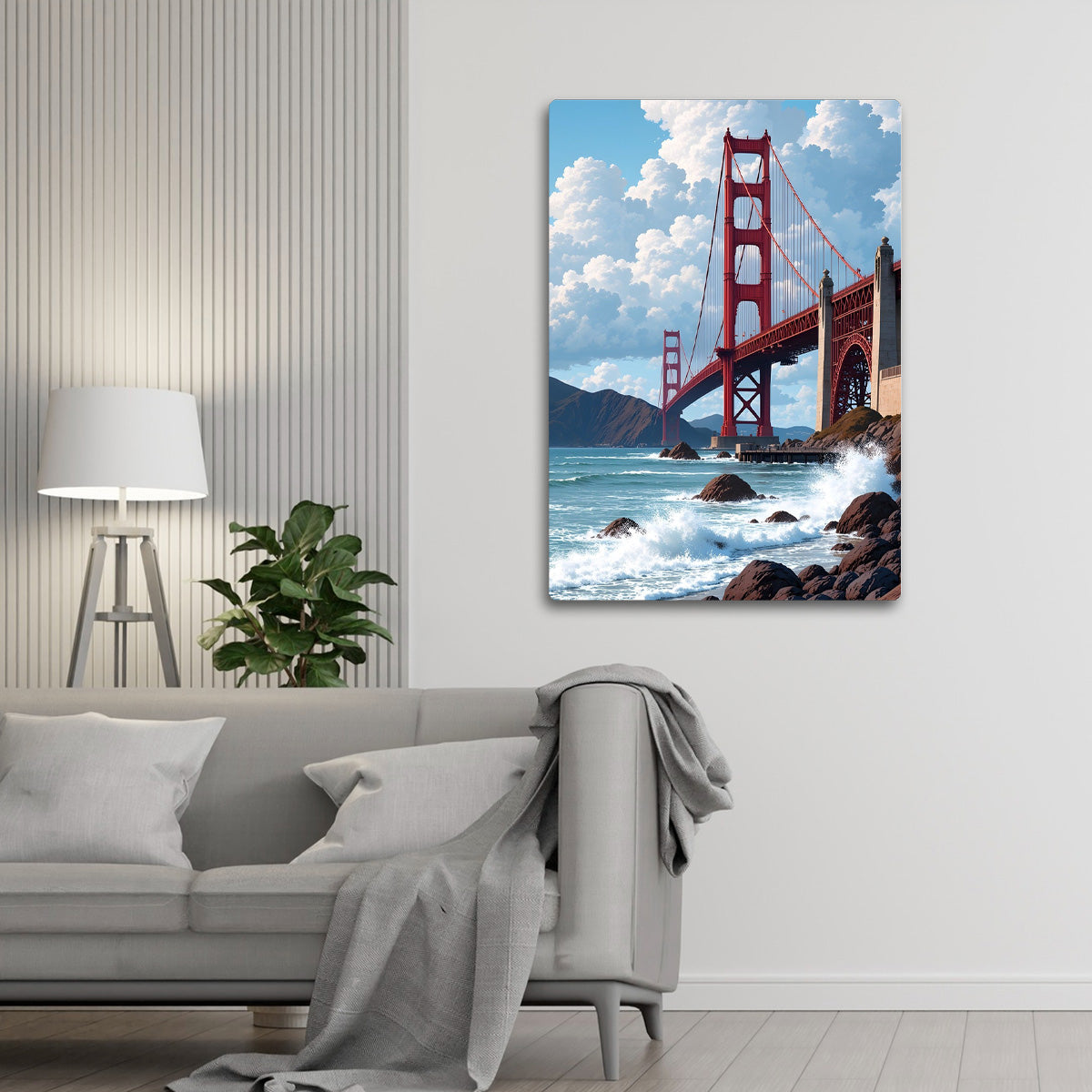 “Golden Horizon” – Golden Gate Bridge  Metal Wall Art