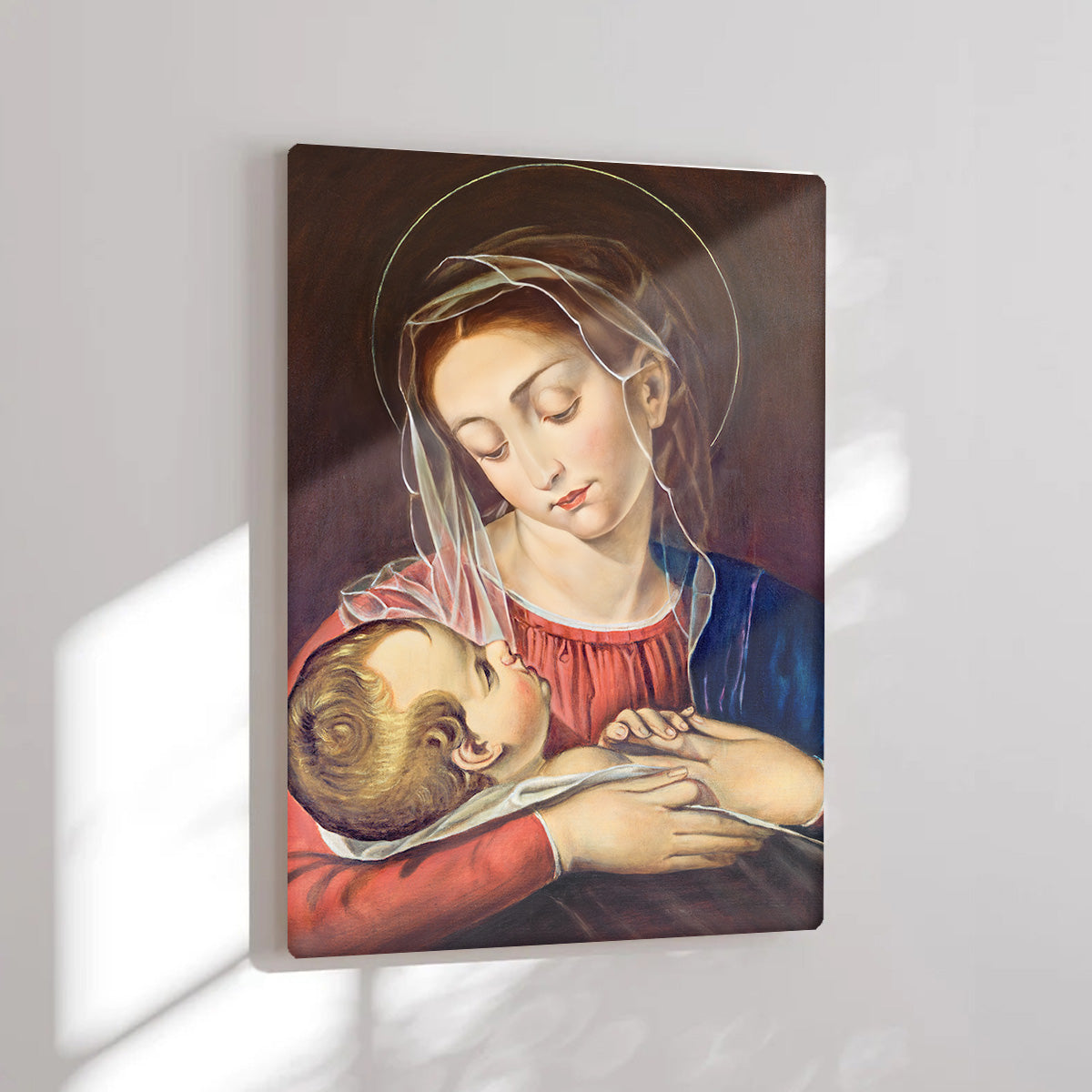 Mother Mary And Baby Jesus 4 HD Metal Wall Art