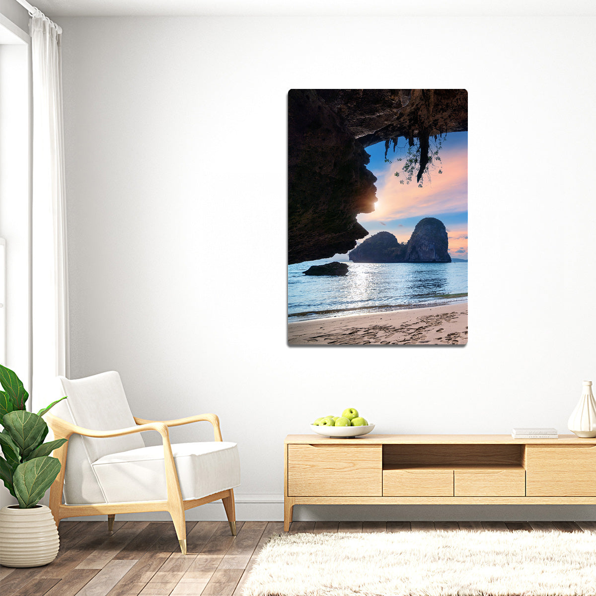 Hidden Cove Beach Metal Wall Art