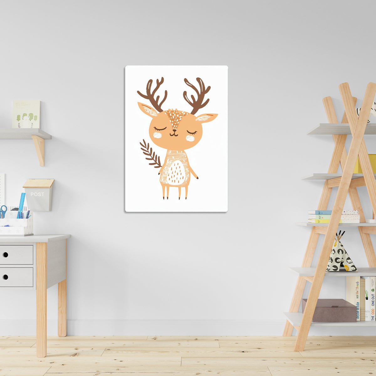 Dreamy Deer Kids  Metal Wall Art