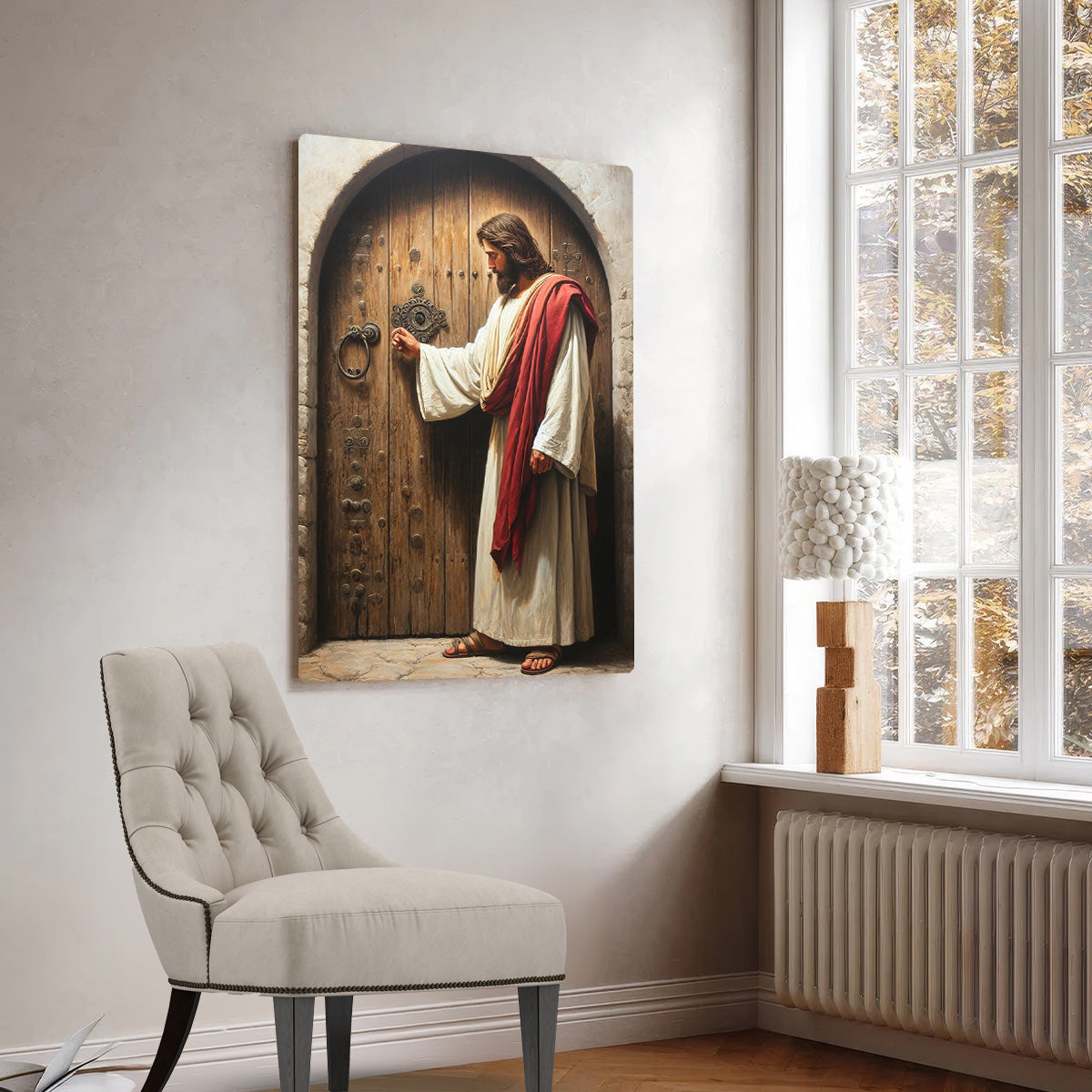 Jesus at the Door HD Metal Wall Art