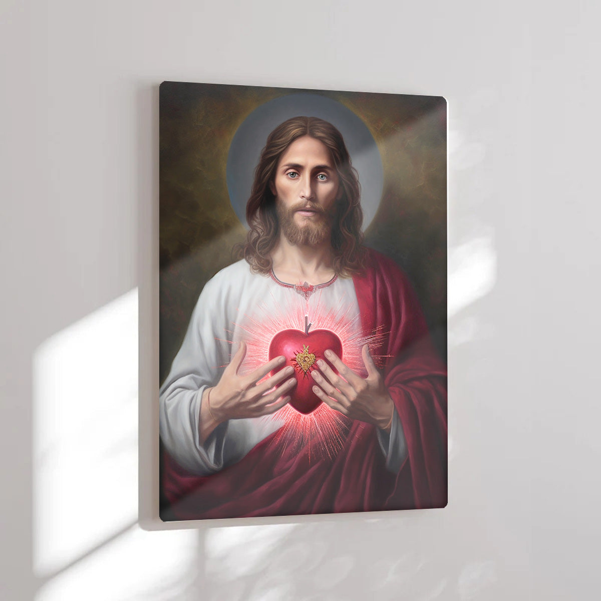 The Light of Christ – Jesus Sacred Heart - HD Metal Wall Art