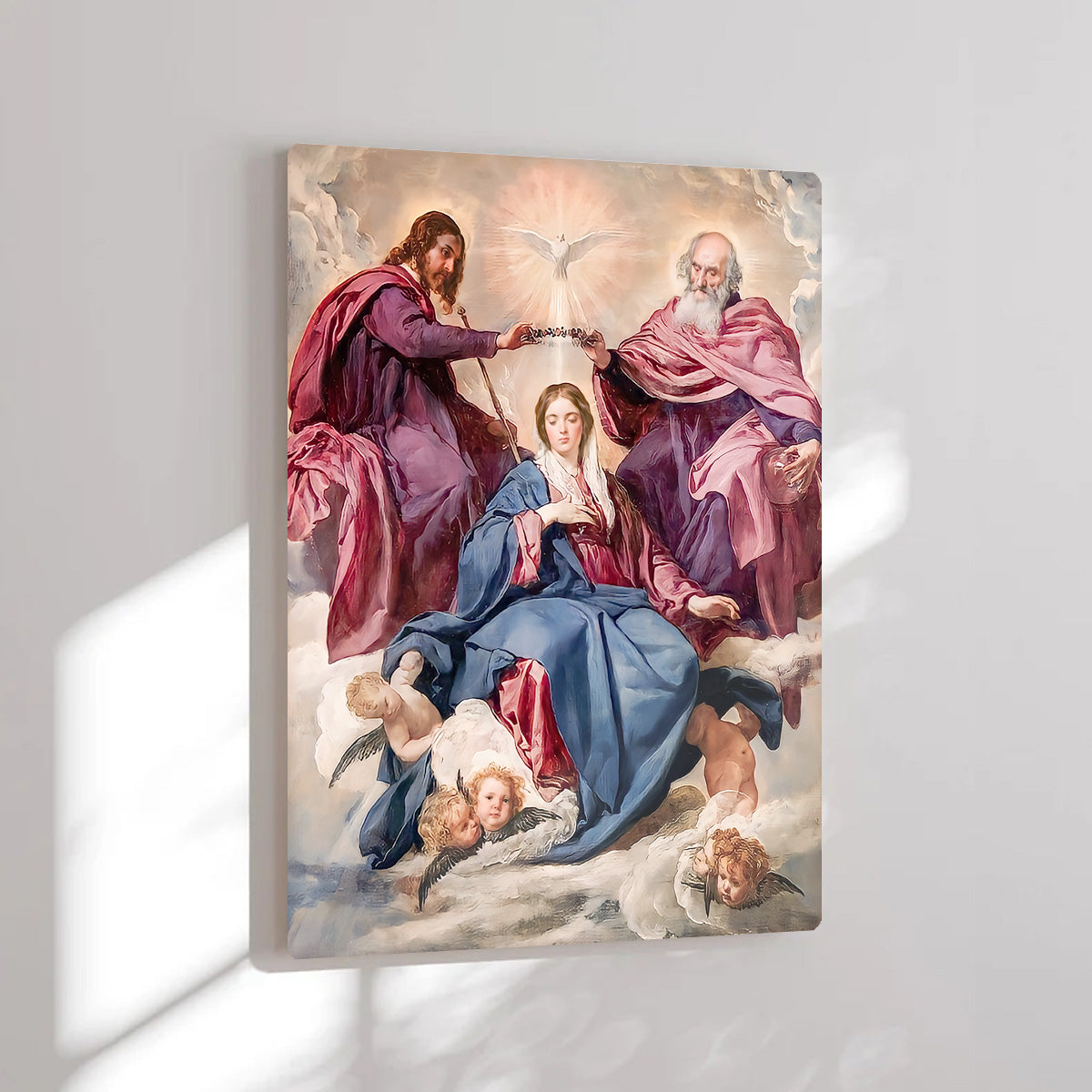 the coronation of the virgin HD Metal Wall Art