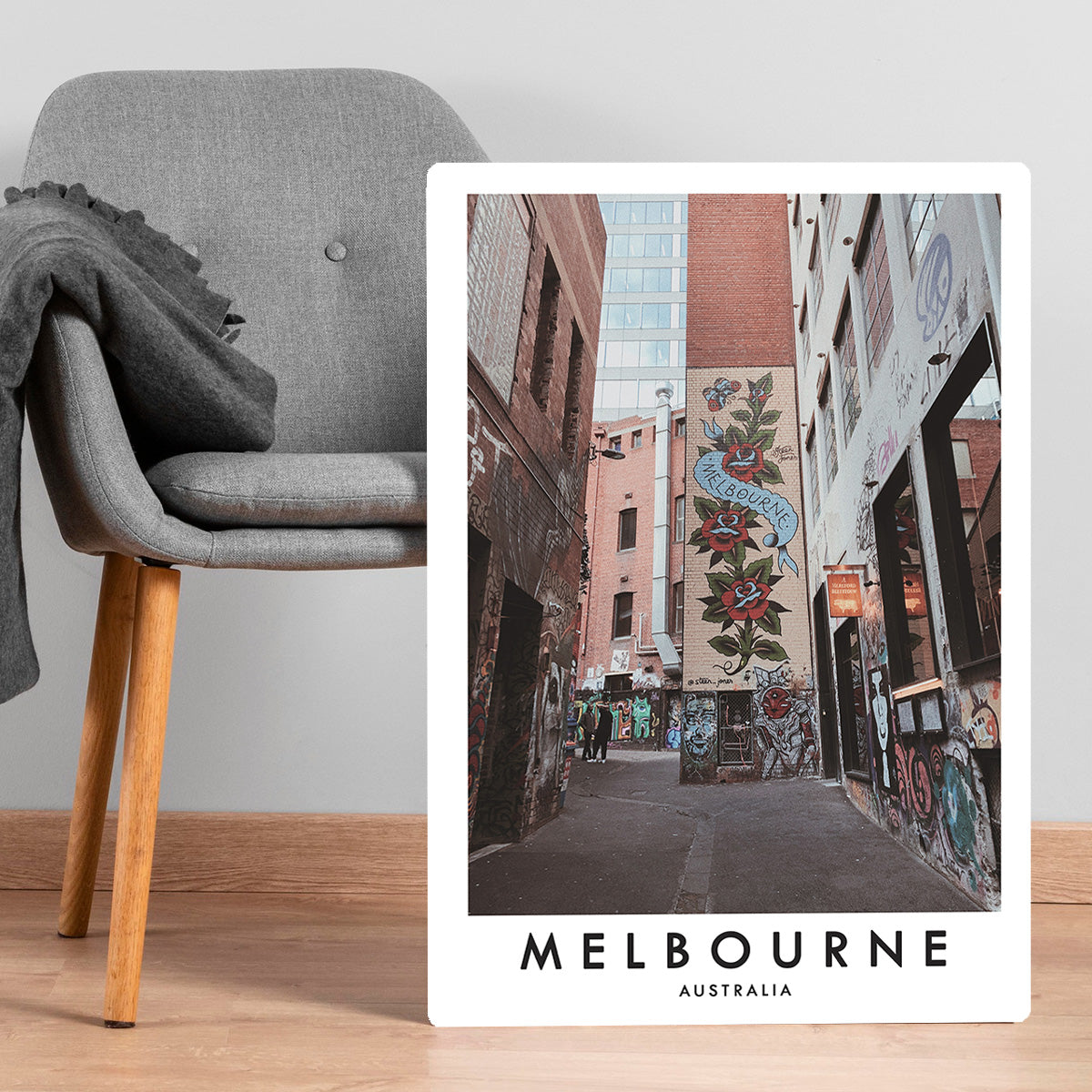 Melbourne Street Art Metal Wall Print
