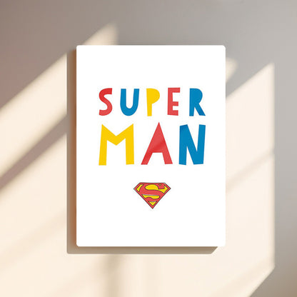 Super MAN HD Metal Wall Art