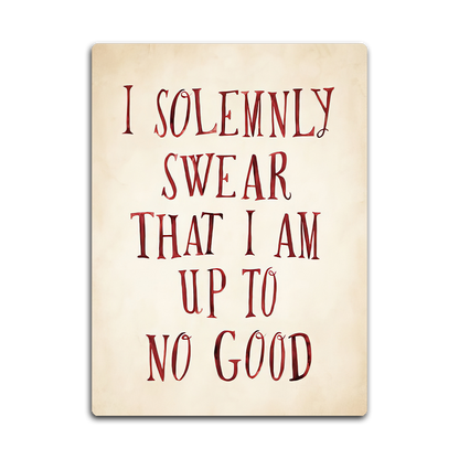 I solemnly HD Metal Wall Art