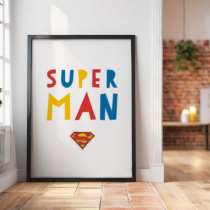 Super MAN HD Metal Wall Art