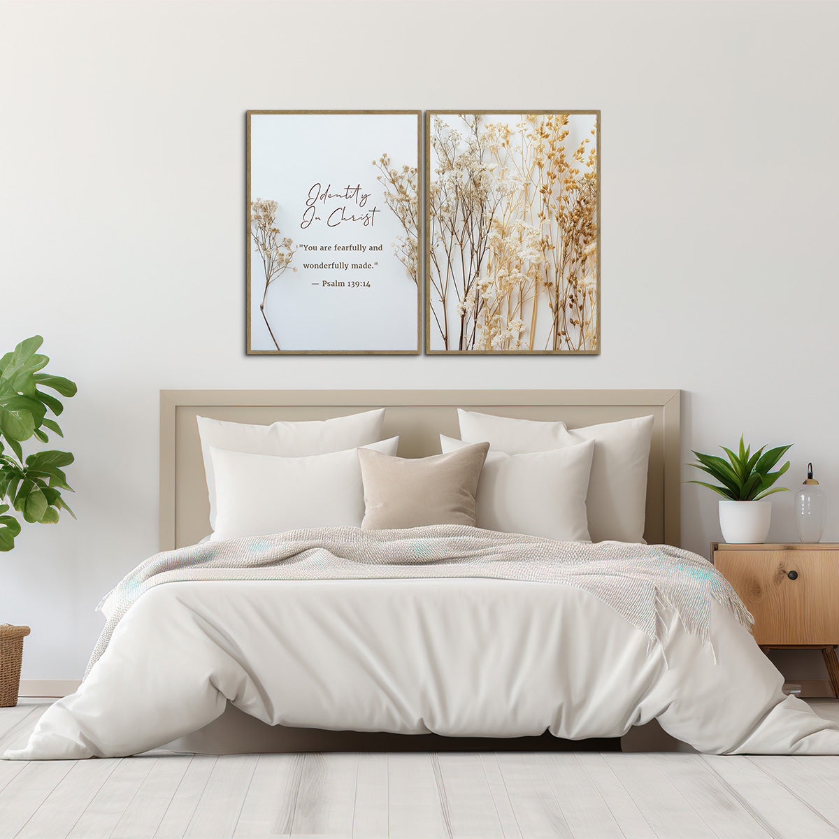 Identity in Christ – Psalm 139:14- 2 Panel Metal  Wall Art