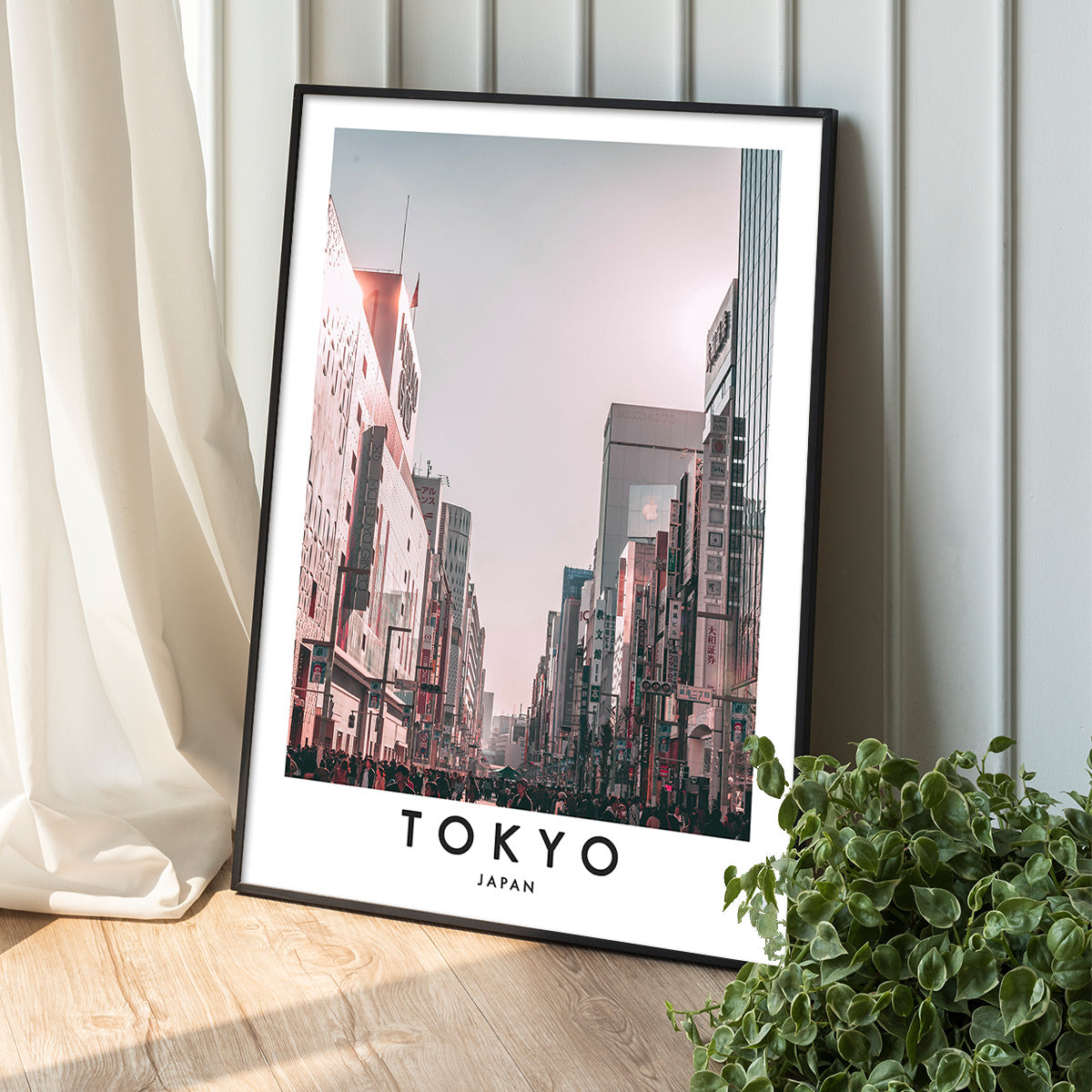 Modern Tokyo Cityscape  Metal Wall Art